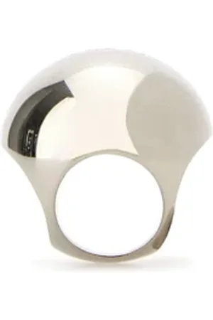 VERSACE Tilbehør, Dame, Grå, 50 MM, Uld, Stilfuld Ring til Moderne Kvinder