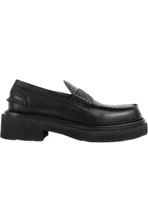 SACAI Sko, Dame, Sort, 38 EU, Læder, Sort læder Wingtip Loafer