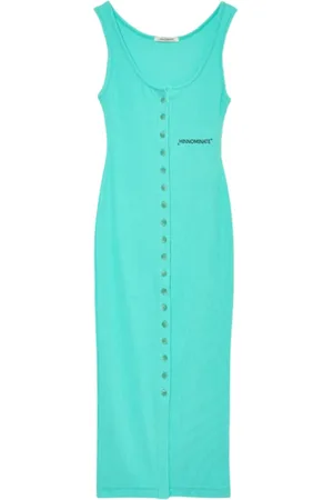 hinnominate Kjole, Dame, Grøn, M, Bomuld, Maxi Dresses
