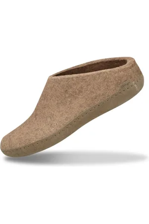 Glerups Sko, unisex, , 36 EU, Uld, Naturlige Uldtøfler i Sandfarve