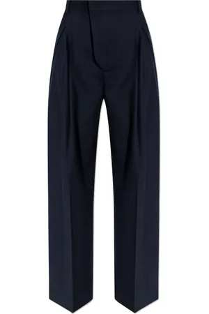 Victoria Beckham Bukser, Dame, Blå, S, Plisserede bukser