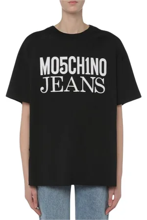 Moschino Top, Dame, Sort, M, Bomuld, Bomuld T-shirt