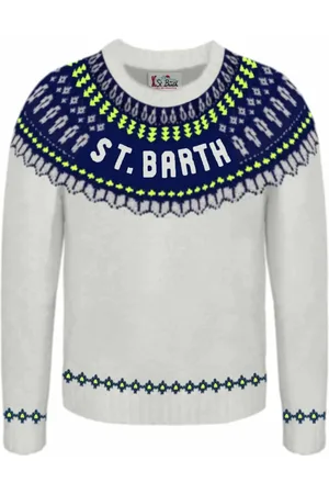 MC2 SAINT BARTH Strik, Herre, Hvid, S, Hvide Sweaters til Mænd