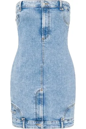 Moschino Kjole, Dame, Blå, XS, Bomuld, Afslappet Bomuldsblanding Kjole