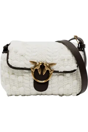 Pinko Taske, Dame, Hvid, ONE SIZE, Uld, Love Baby Puff Lana Hvid Taske