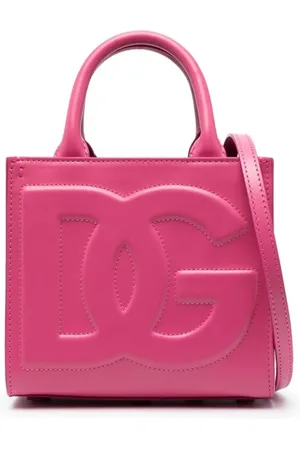 Dolce & Gabbana Taske, Dame, Lyserød, ONE SIZE, Læder, Glicine Læderhåndtaske