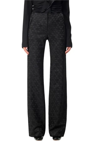 Alberta Ferretti Bukser, Dame, Sort, S, Uld, Moderne Bukser