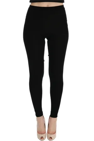 Dolce & Gabbana Bukser, Dame, Sort, M, Cashmere, Sorte Slim Fit Cashmere Bukser