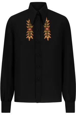 Etro Bluser & Skjorter, Dame, Sort, S, Uld, Stilfuld Skjorte