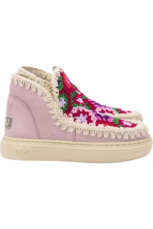 Mou Sko, Dame, Flerfarvet, 36 EU, Uld, Hæklet Overdel Multifarvet Sneakers