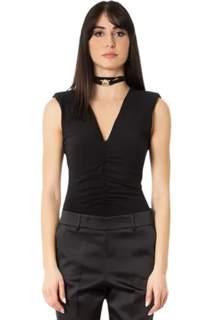 BABYLON Top, Dame, Sort, 3XL, Nylon, Eureka Body med Aftagelig Krave - Sort
