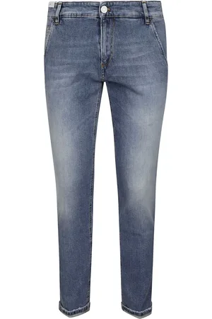 PT Torino Jeans, Herre, Blå, W37, Bomuld, Indie Slim Fit Jeans i Bomuldsblanding