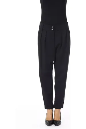 Byblos Bukser, Dame, Sort, L, Sorte Oversized Bukser med For- og Baglommer
