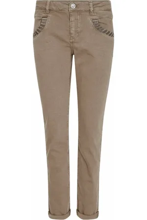 Mos Mosh Jeans, Dame, Grøn, W29, Uld, Slim-fit jeans