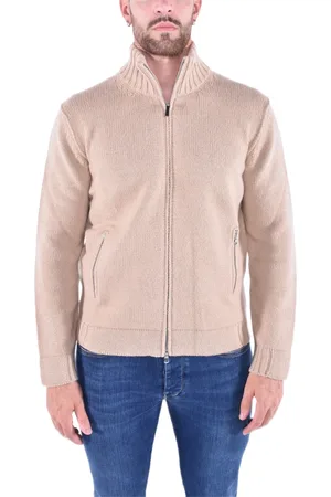 KANGRA CASHMERE Strik, Herre, , XL, Uld, Cardigan med lynlås