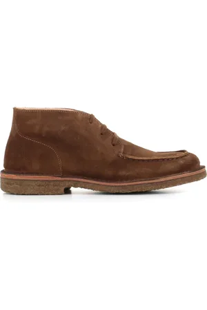 Astorflex Sko, Herre, , 45 EU, Suede, Khaki Suede Støvler med Synlige Syninger