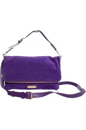 Ralph Lauren Pre-owned, Dame, Lilla, ONE SIZE, Uld, Pre-owned Ruskind skuldertasker