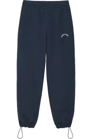 ANINE BING Bukser, Dame, Blå, S, Bomuld, Bløde og lækre sweatpants med elastikkant i taljen og klatresnore i bunden af benene