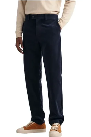 GANT Bukser, Herre, Blå, W31, Bomuld, Corduroy Chino Bukser
