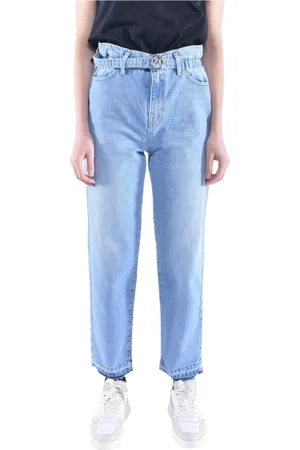 Pinko Jeans, Dame, Blå, W28, Bomuld, Flexi Maddie 5 Mom Jeans