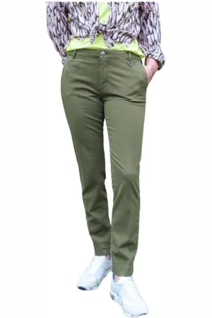 Masons Bukser, Dame, Grøn, M, Bomuld, Jacqueline Curvy Chino Bukser