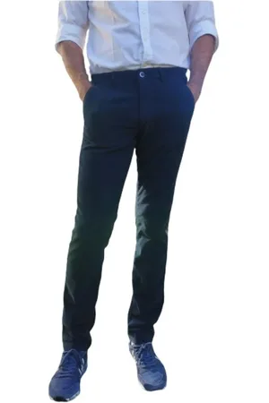 Masons Bukser, Herre, Blå, 3XL, Bomuld, Slim Fit Corduroy Chino Bukser