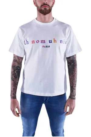 Ih Nom Uh Nit Top, Herre, Hvid, M, Bomuld, Regnbue Logo T-Shirt