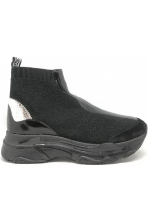 Twin-Set Sko, Dame, Sort, 40 EU, Elastiske Sneakersokker med Gummisål