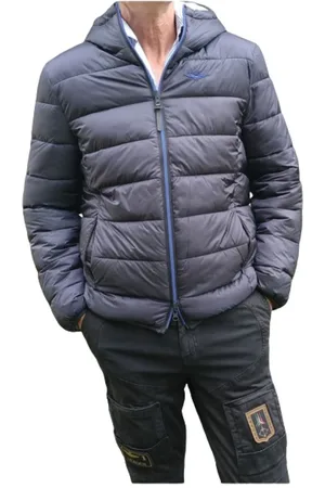 Aeronautica Militare Jakke, Herre, Blå, 2XL, Uld, Vendbar hættedunjakke