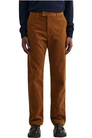 GANT Bukser, Herre, Brun, W31, Bomuld, Corduroy Chino Bukser