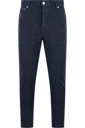 DEPARTMENT FIVE Bukser, Herre, Blå, W30, Bomuld, Slim Fit Corduroy Bukser