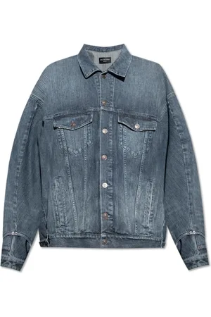 Balenciaga Jakke, Herre, Blå, S, Denim, Denim jakke