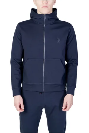 U.S. Polo Assn. Sweathshirts & Hoodies, Herre, Blå, M, Bomuld, Herre hættetrøje