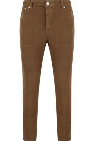 DEPARTMENT FIVE Bukser, Herre, Brun, W33, Bomuld, Slim Fit Corduroy Bukser