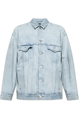Balenciaga Jakke, Herre, Blå, S, Denim, Denim jakke