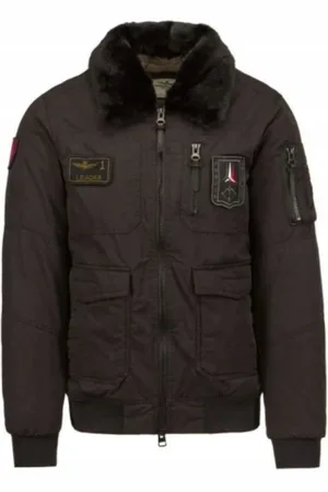Aeronautica Militare Jakke, Herre, Grøn, M, Uld, Militær Pilotjakke