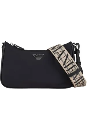 Emporio Armani Taske, Dame, Sort, ONE SIZE, Læder, Trendy Baguette Håndtaske