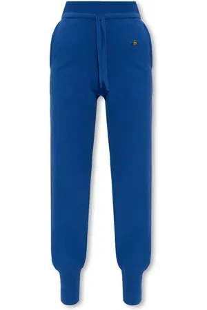 Vivienne Westwood Bukser, Dame, Blå, XL, Bomuld, Sweatpants med logo