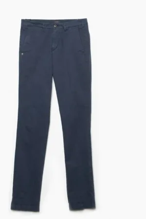 40 Weft Bukser, Herre, Blå, 2XL, Uld, Chino Bukser