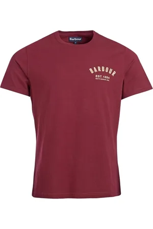 Barbour Top, Herre, Rød, M, Bomuld, Herre Preppy Tee