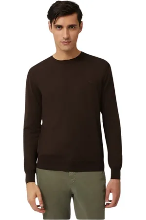 HARMONT&BLAINE Strik, Herre, Brun, XL, Uld, Merino Uld Basic Pullover
