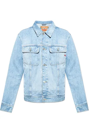 Diesel Jakke, Herre, Blå, L, Denim, D-Barcy Denimjakke