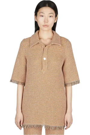 Rodebjer Top, Dame, , XS, Uld, Stilfuld Crochet Strikket Polo Top