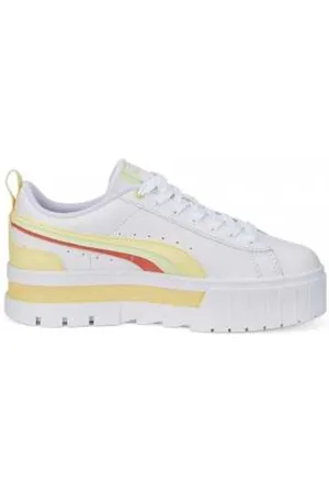 PUMA Sko, Dame, Hvid, 39 EU, Uld, Mayze FS Intert Kvinders Sneakers - Citron Hvid