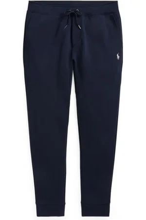 Ralph Lauren Bukser, Herre, Blå, M, Bomuld, Sporty Jogger Bukser med Lommer