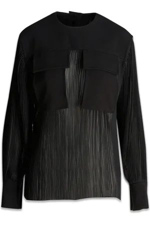Proenza Schouler Bluser & Skjorter, Dame, Sort, 2XS, Uld, Superior Bluse