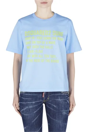 Dsquared2 Top, Dame, Blå, S, Bomuld, Blå D2 Surf T-shirt