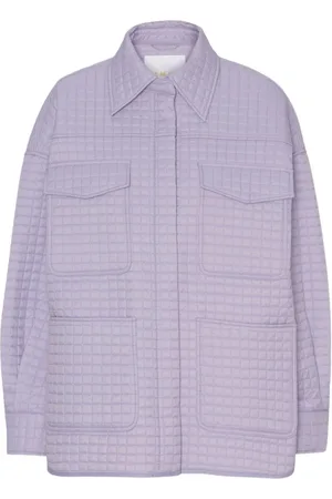 REMAIN Birger Christensen Jakke, Dame, Lilla, XS/S, Uld, Jakke