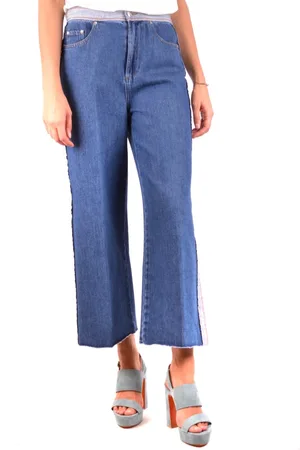 RED Valentino Jeans, Dame, Blå, M, Uld, Flarede Jeans