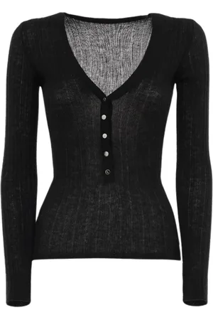 Durazzi Milano Strik, Dame, Sort, M, Cashmere, Cashmere V-hals Trøje